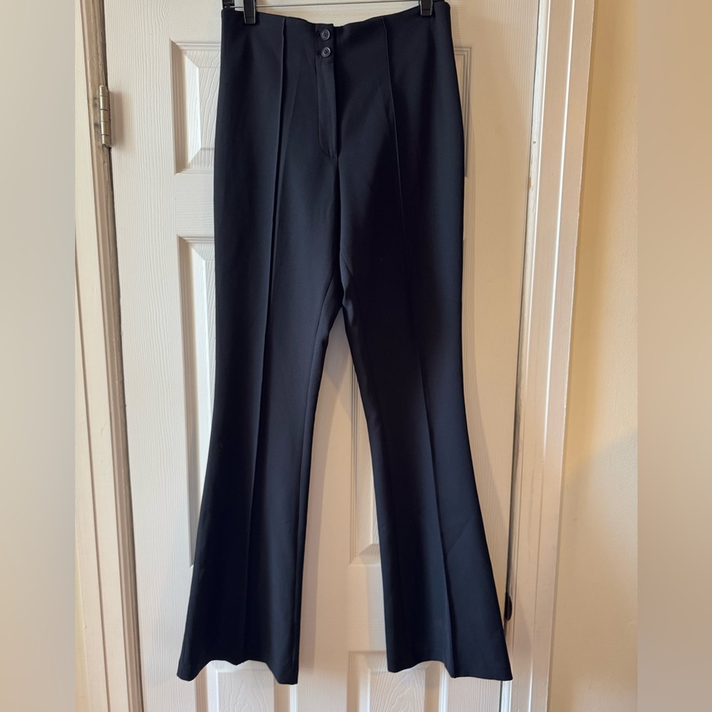 ATM Black Flare Leg Pants